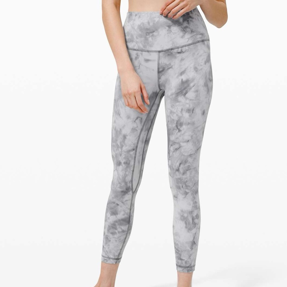 lululemon align pant 25” Diamond Dye - Stargaze Pitch Grey Size 4 Leggings